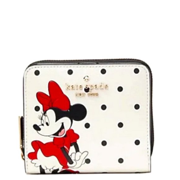 kate spade Handbags - Disney x Kate Spade New York Minnie Mouse Small Zip Around Wallet - Retail $149